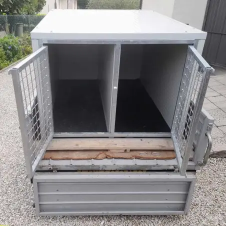 Caisse et Cage de Transport Chien isolée pour pick-up et remorque | Ferranti