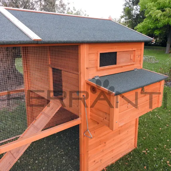 Poulailler en bois pour 10 poules avec accessoires inclus