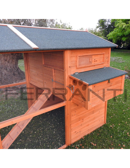 Poulailler en bois pour 10 poules avec accessoires inclus
