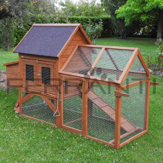 Poulailler mobile sur roues pour 4 poules