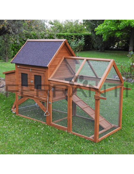 Poulailler mobile sur roues pour 4 poules