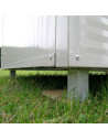 Banc de Couchage avec Pieds en Acier pour Niches