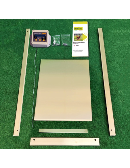 Kit complet de porte automatique avec accessoires pour poulailler