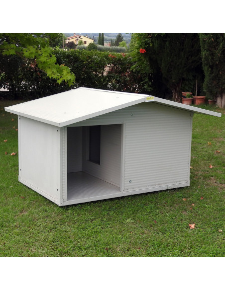 Niche pour chien extérieur modèle Véranda avec plateforme isolée