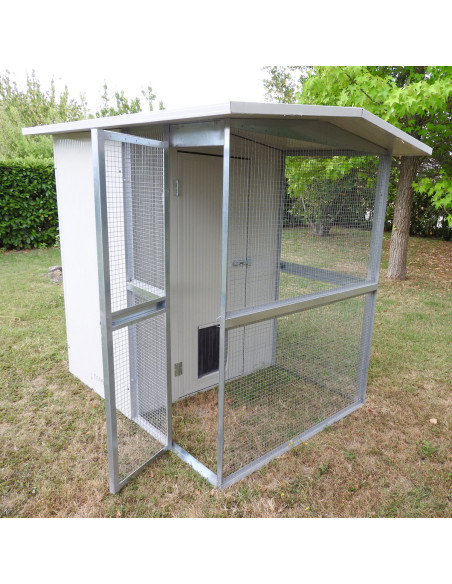 Porte de l’abri extérieur pour chat en panneaux sandwich
