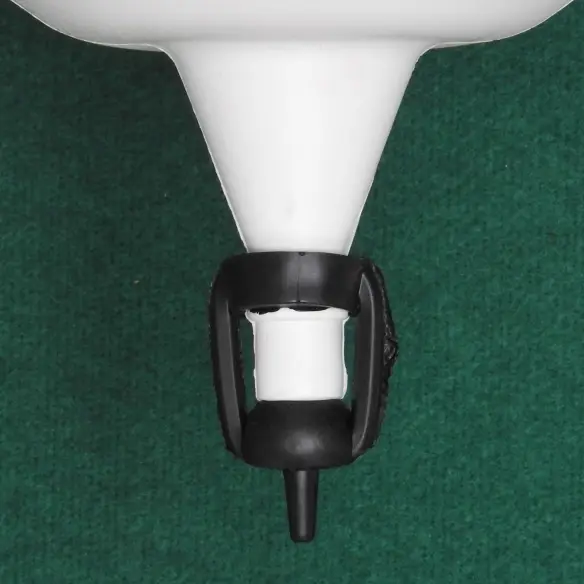 Détail de l’abreuvoir 30 litres avec réservoir sur pieds pour poules