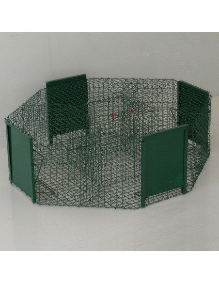 Piège pour pies corbeaux et corvidés modèle Larsen à 4 entrées