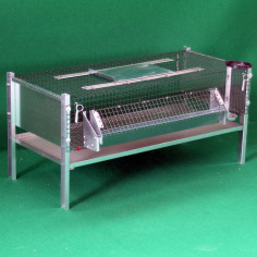 Cage pour cailles d’engraissement avec accessoires