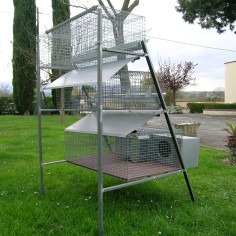 Clapier pour 2 lapines et 8 lapins d’engraissement avec accessoires inclus 2