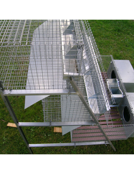 Compartiment d’engraissement dans cage à lapins 2 + 8 Compartiment d’engraissement dans cage à lapins 2 + 8