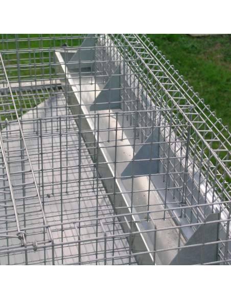 Compartiment d’engraissement dans cage à lapins 2 + 8 Compartiment d’engraissement dans cage à lapins 2 + 8