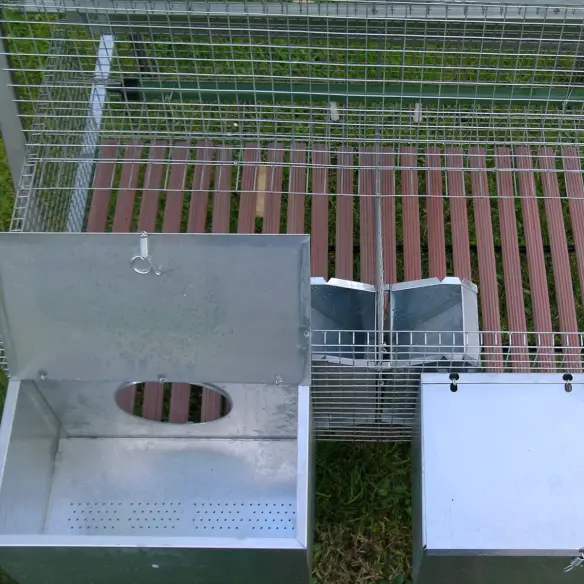Compartiment pour lapines dans cage à lapins 2 + 8