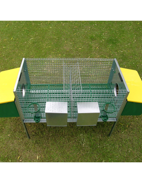 Clapier pour 2 lapins avec accessoires inclus
