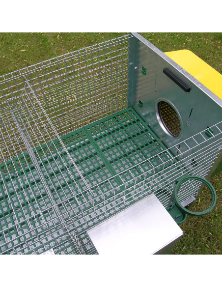 Intérieur de cage pour 2 lapins avec nid