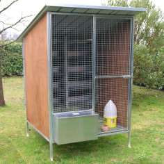 Pigeonnier volière pour 8 couples de pigeons avec nids et accessoires