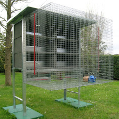 Pigeonnier volière pour 6 couples de pigeons avec nids et accessoires 2