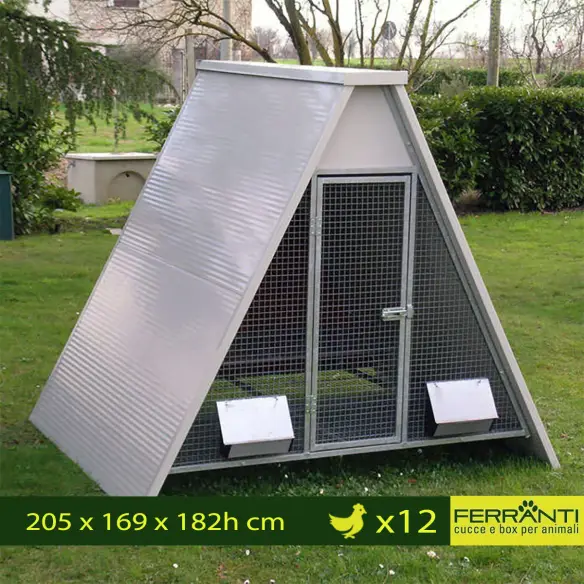 Poulailler surélevé isolé pour l’hiver pour 12 poules