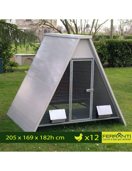 Poulailler surélevé isolé pour l’hiver pour 12 poules Poulailler surélevé isolé pour l’hiver pour 12 poules