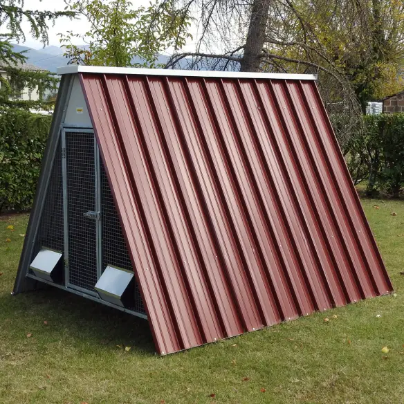 Poulailler surélevé pour 20 poules avec fond grillagé