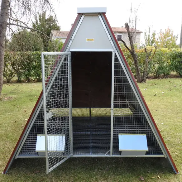Poulailler surélevé pour 20 poules avec fond grillagé