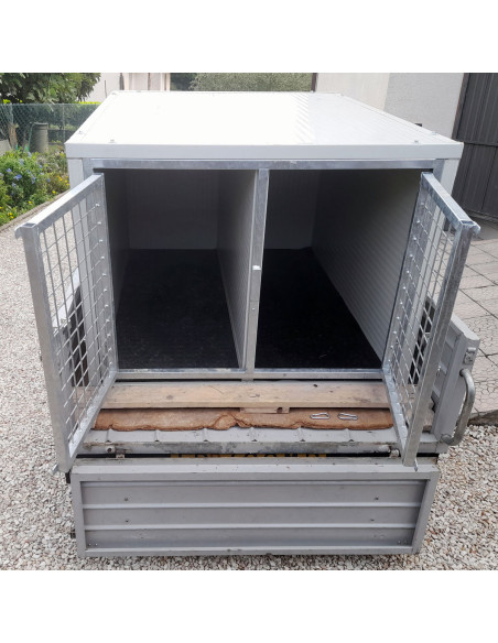 Caisse de transport ouverte pour chien pour pick-up et remorque