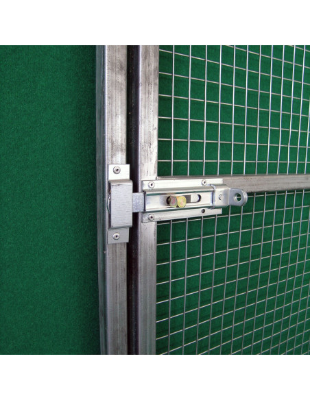 Fermeture avec loquet de la porte pour volière en grillage galvanisé