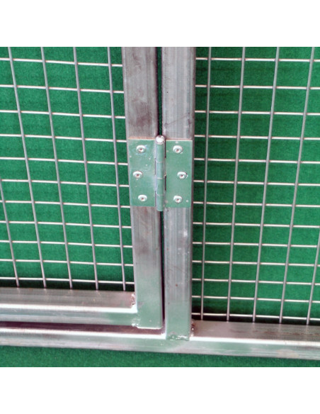 Charnières à livre pour porte de volière en grillage galvanisé