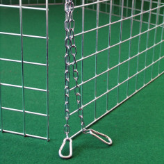 Panneau individuel du parc pour chiots grillagé galvanisé 2