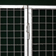 Porte de l’enclos pour chien bas en grillage galvanisé 2