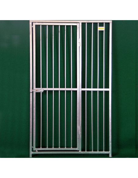 Porte 100x170h pour chenil à barreaux galvanisés Porte 100x170h pour chenil à barreaux galvanisés