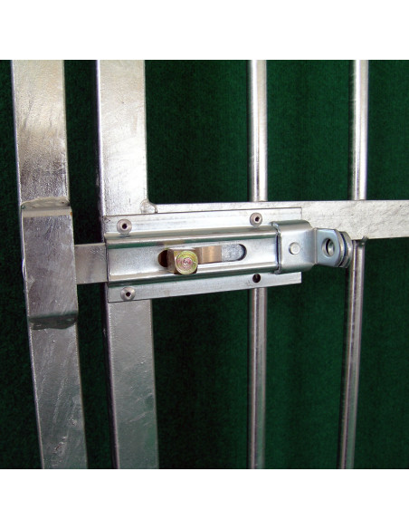 Fermeture avec loquet pour porte de chenil Fermeture avec loquet pour porte de chenil