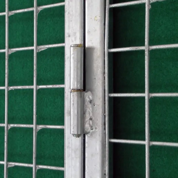 Charnières à axe pour porte de chenil en grillage galvanisé