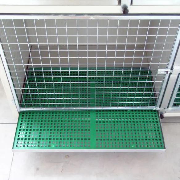 Bac intérieur amovible de la cage d’hospitalisation vétérinaire