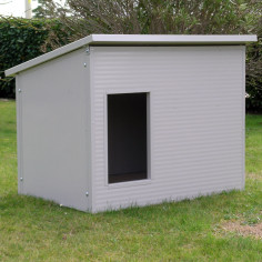 Niche pour chien XXL blanche modèle Dobermann ou Mastiff