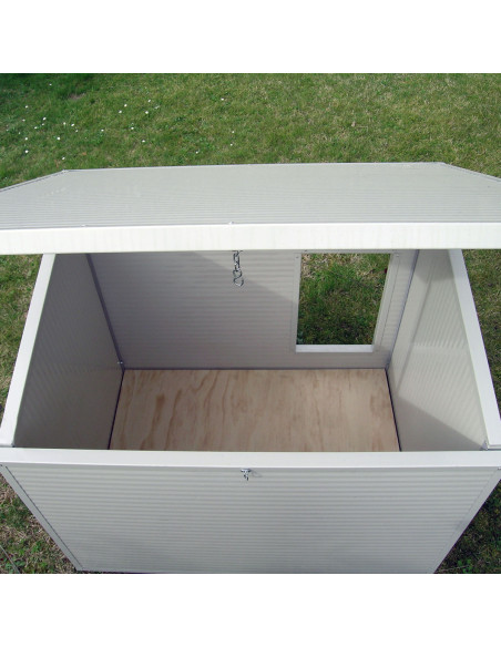 Intérieur de la niche blanche pour chien XXL