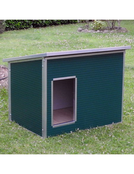 Niche pour chien XXL verte modèle Dobermann ou Mastiff