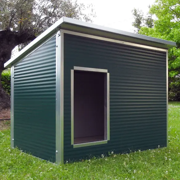 Niche pour chien XXL verte modèle Dobermann ou Mastiff