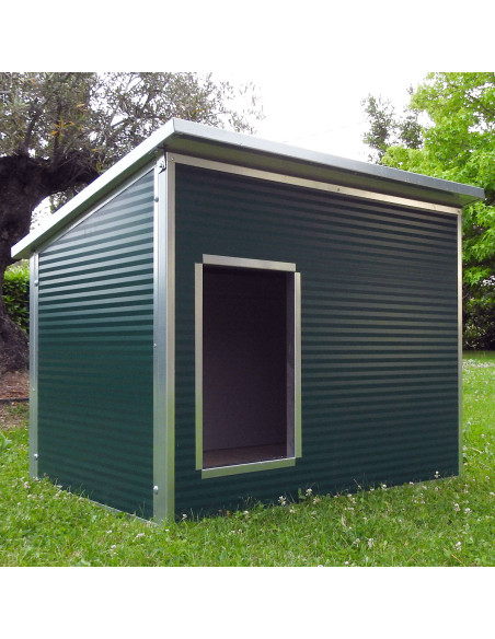Niche pour chien XXL verte modèle Dobermann ou Mastiff