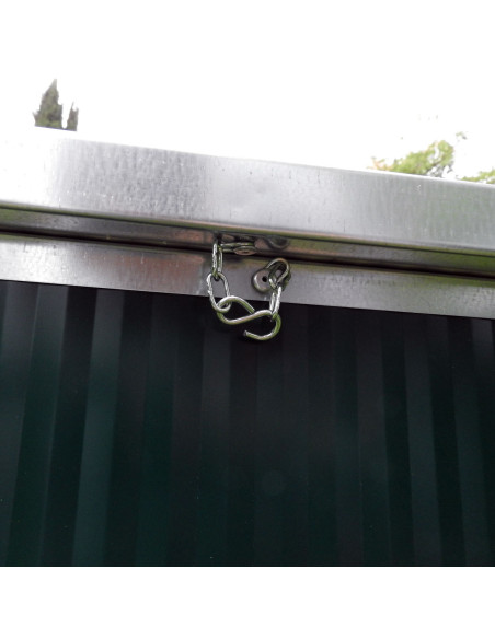 Fixation arrière du toit de la niche verte