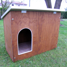 Niche en bois pour chien de grande taille modèle Collie pour extérieur 2
