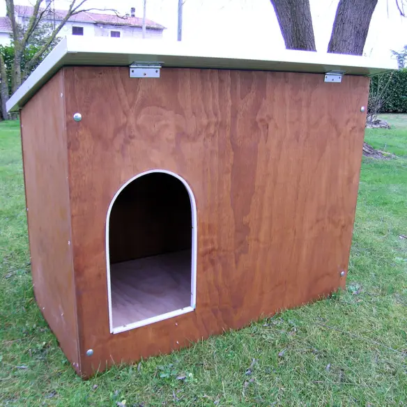 Niche en bois pour chien de grande taille modèle Collie pour extérieur