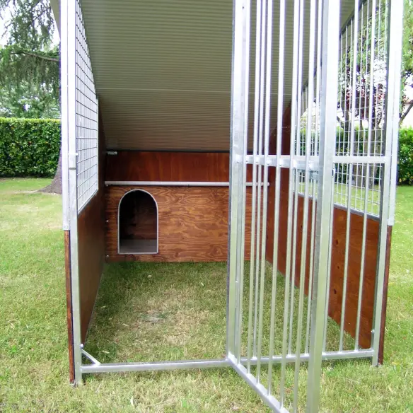 Zone de jour du chenil pour chien Labrador 125x240 cm