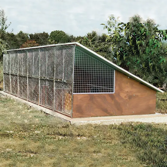 Chenils modèle Labrador 125x240 cm montés en série