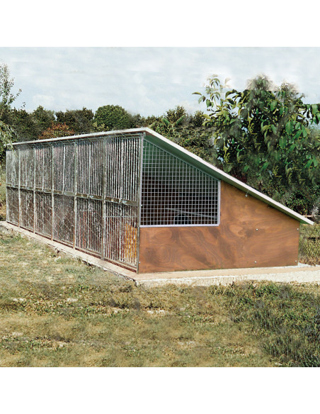 Chenils modèle Labrador 125x240 cm montés en série