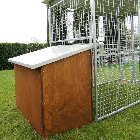 Niche arrière du chenil modèle Eco avec niche Collie