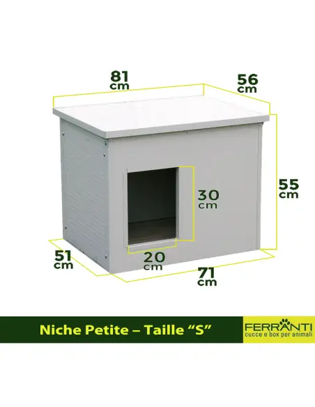 Niche pour Chien Extérieure Isolée Taille Petite