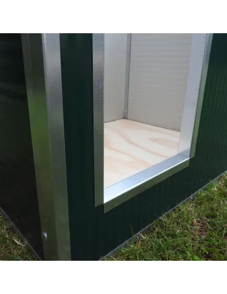 Niche extérieure isolée pour petits chiens verte