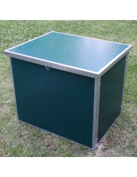 Niche extérieure isolée pour petits chiens verte