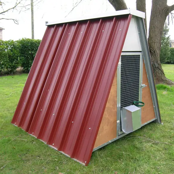Poulailleren métal galvanisé pour 8 poules