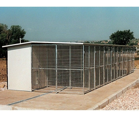 Chenil mod. Modular pour grand chien, espace modulable | Ferranti